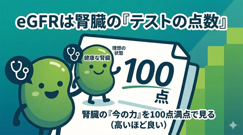 eGFRとは？ 腎臓の”今の状態”をみる数字です – のぼじんと一歩ずつ｜腎臓内科専門医の慢性腎臓病(CKD)ガイド